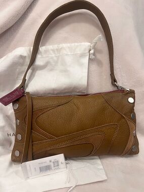 Hammitt Kyle High Top Leather Bag with Silver Rivet Accents